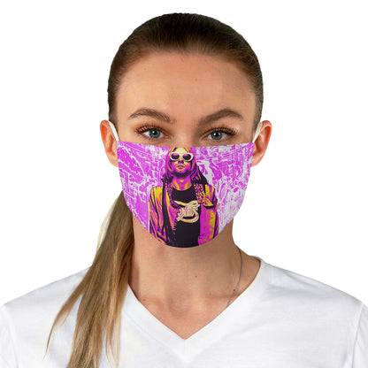 Getrott Face Mask Nirvana Kurt Cobain Pink Polyester Fabric-Accessories-Geotrott