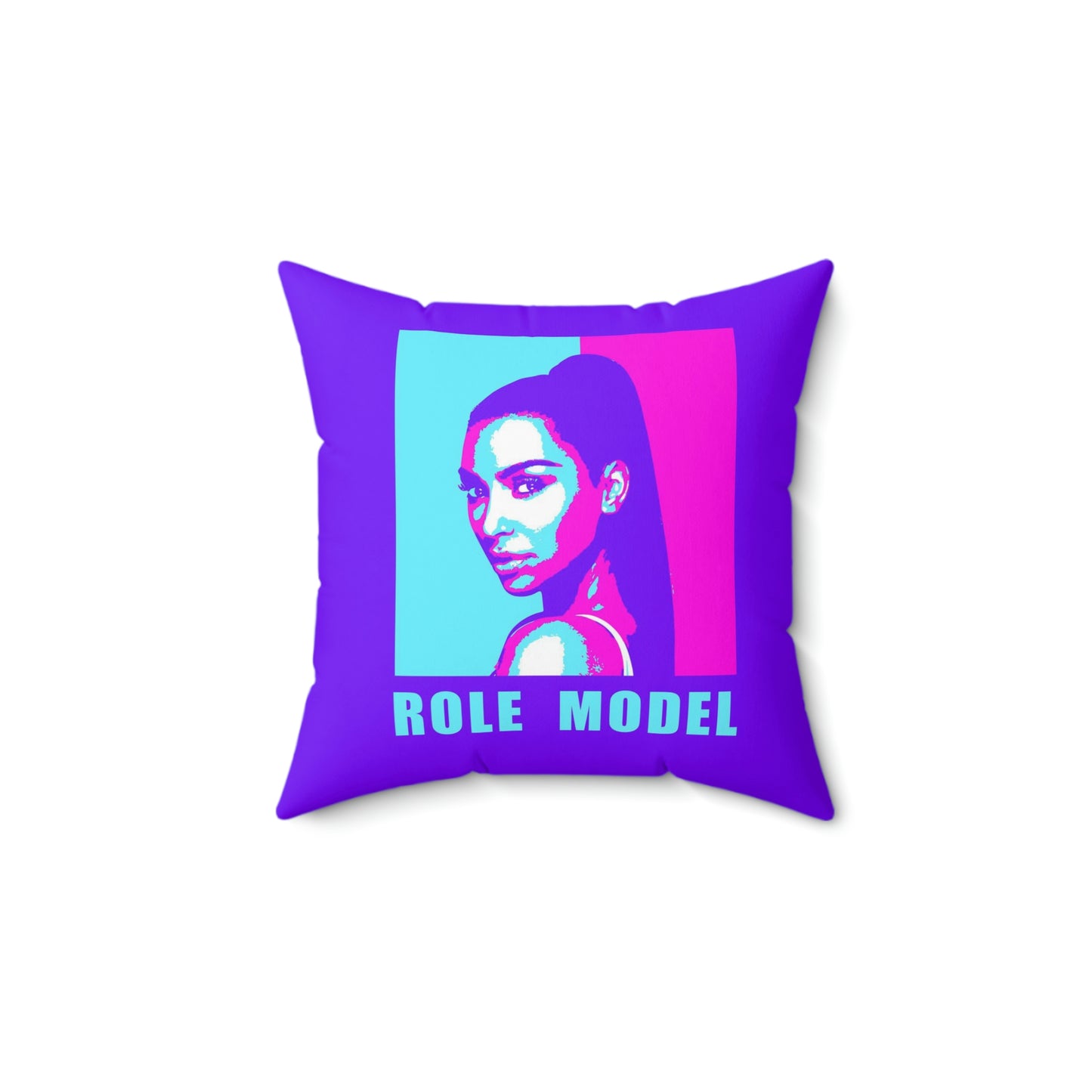 Geotrott Kim K Role Model Motivational Pink Purple Spun Polyester Square Pillow-Home Decor-Geotrott