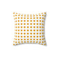 Geotrott Emojis Smiling Face with Heart-Eyes White Spun Polyester Square Pillow