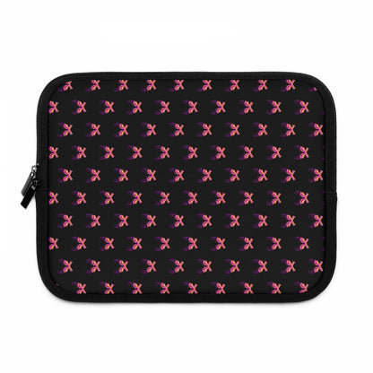 Getrott Pink Magnum Guns Pattern Black Laptop Sleeve-Laptop Sleeve-Geotrott