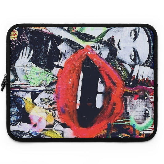 Getrott Eddy Bogaert Graffity Art Red Lips Laptop Sleeve-Laptop Sleeve-Geotrott