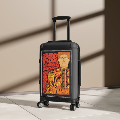 Getrott From England Pink Floyd Lee Michaels Clear Lights World Classic Poster Black Cabin Suitcase Extended Storage Adjustable Telescopic Handle Double wheeled Polycarbonate Hard-shell Built-in Lock-Bags-Geotrott