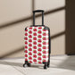 Getrott Raspberries Fruit Pattern Cabin Suitcase Inner Pockets Extended Storage Adjustable Telescopic Handle Inner Pockets Double wheeled Polycarbonate Hard-shell Built-in Lock