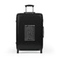 Getrott Joy Division Unknown Pleasures 1979 Black Cabin Suitcase Inner Pockets Extended Storage Adjustable Telescopic Handle Inner Pockets Double wheeled Polycarbonate Hard-shell Built-in Lock