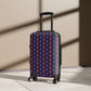 Getrott Pink Blue Skull & Bones Pattern Black Cabbin Luggage Carry-On Travel Check Luggage 4-Wheel Spinner Suitcase Bag Multiple Colors and Sizes