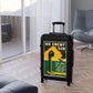 Getrott No enemy Sub World Classic Poster Cabin Suitcase Inner Pockets Extended Storage Adjustable Telescopic Handle Inner Pockets Double wheeled Polycarbonate Hard-shell Built-in Lock