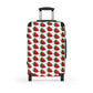 Getrott Strawberry Fruit Pattern Cabin Suitcase Inner Pockets Extended Storage Adjustable Telescopic Handle Inner Pockets Double wheeled Polycarbonate Hard-shell Built-in Lock