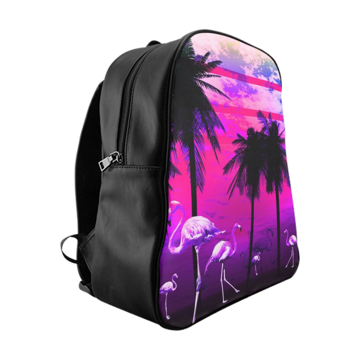 Getrott Pink Beach Flamingos Sunset Backpack Carry-On Travel Check Luggage 4-Wheel Spinner Suitcase Bag Multiple Colors and Sizes