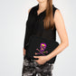 Getrott Pink Skull and Bones Black Laptop Sleeve