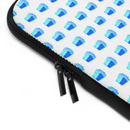 Getrott Turquoise Cruise Ships Pattern White Laptop Sleeve-Laptop Sleeve-Geotrott