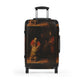 Getrott The Return of the Prodigal Son Rembrandt Black Cabin Suitcase Inner Pockets Extended Storage Adjustable Telescopic Handle Inner Pockets Double wheeled Polycarbonate Hard-shell Built-in Lock