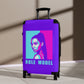 Getrott Purple and Pink Kin Kardashian Role Model Cabin Luggage Extended Storage Adjustable Telescopic Handle Double wheeled Polycarbonate Hard-shell Built-in Lock-Bags-Geotrott