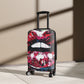 Getrott Eddy Bogaert Graffiti Art Hot Lips Cabin Suitcase Inner Pockets Extended Storage Adjustable Telescopic Handle Inner Pockets Double wheeled Polycarbonate Hard-shell Built-in Lock