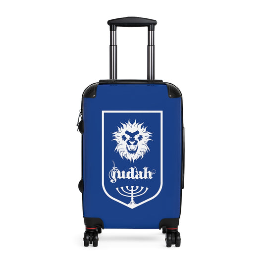 Getrott Tribes of Israel Judah Blue Cabin Suitcase Extended Storage Adjustable Telescopic Handle Double wheeled Polycarbonate Hard-shell Built-in Lock-Bags-Geotrott