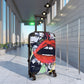 Getrott Eddy Bogaert Graffiti Art Red Lips Cabin Suitcase Inner Pockets Extended Storage Adjustable Telescopic Handle Inner Pockets Double wheeled Polycarbonate Hard-shell Built-in Lock