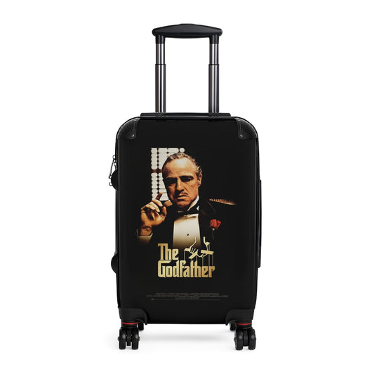 Geotrott The Godfather Movie Poster Collection Cabin Suitcase Extended Storage Adjustable Telescopic Handle Double wheeled Polycarbonate Hard-shell Built-in Lock-Bags-Geotrott