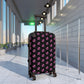 Getrott Disco Balls Pink Pattern Black Cabin Suitcase Inner Pockets Extended Storage Adjustable Telescopic Handle Inner Pockets Double wheeled Polycarbonate Hard-shell Built-in Lock