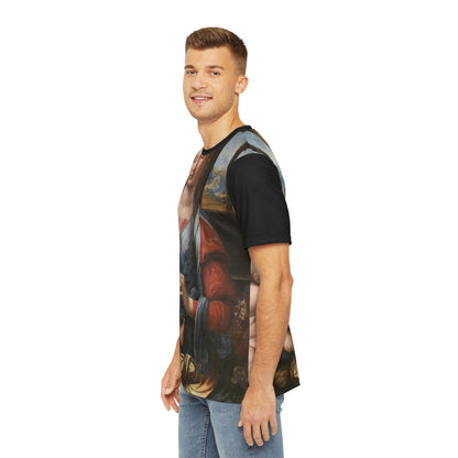 Leonardo da Vinci Madonna of the Carnation Classic Art Men's Polyester Tee (AOP)-All Over Prints-Geotrott