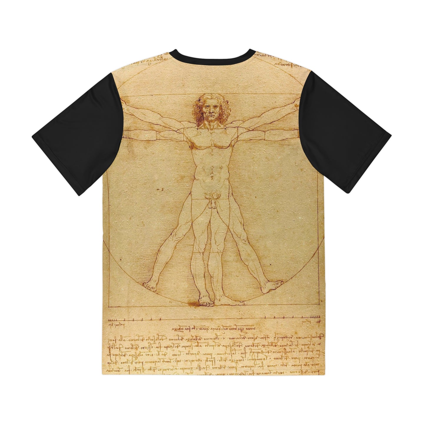 Da Vinci Vitruve Luc Viatour Classic Art Men's Polyester Tee (AOP)