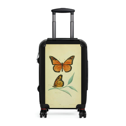 Getrott Monarch Butterfly Danaus Plexippus Nymphalidae Animalia Lepidoptera Arthropoda Cabin Suitcase Extended Storage Adjustable Telescopic Handle Double wheeled Polycarbonate Hard-shell Built-in Lock-Bags-Geotrott