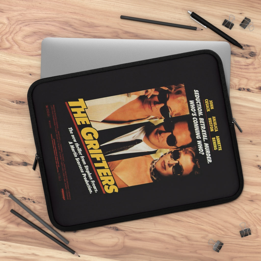 Getrott The Grifters Movie Poster Red Laptop Sleeve-Laptop Sleeve-Geotrott