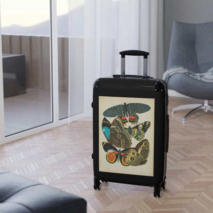 Getrott Butterflies Macrolepidopteran Rhopalocera Lepidoptera Multiple Colors Cabin Suitcase Rolling Luggage Extended Storage Adjustable Telescopic Handle Double wheeled Polycarbonate Hard-shell Built-in Lock-Bags-Geotrott