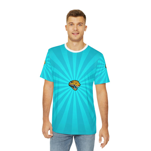 Geotrott NFL Jacksonville Jaguars Men's Polyester All Over Print Tee T-Shirt