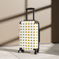 Getrott Emojis Smiling Face with Sunglasses Cabin Suitcase Inner Pockets Extended Storage Adjustable Telescopic Handle Inner Pockets Double wheeled Polycarbonate Hard-shell Built-in Lock