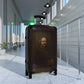 Getrott Rembrandt Self Portrait at the Age of 63 Rembrandt Black Cabin Suitcase Inner Pockets Extended Storage Adjustable Telescopic Handle Inner Pockets Double wheeled Polycarbonate Hard-shell Built-in Lock