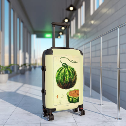 Getrott Melon Illustration Farm Collection Cabin Suitcase Extended Storage Adjustable Telescopic Handle Double wheeled Polycarbonate Hard-shell Built-in Lock-Bags-Geotrott