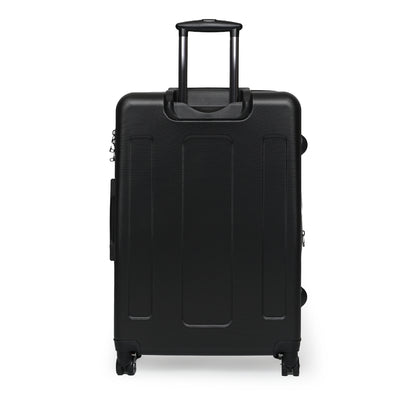 Getrott Johnny Cash Black Cabin Suitcase Extended Storage Adjustable Telescopic Handle Double wheeled Polycarbonate Hard-shell Built-in Lock Carry-On Travel Check Luggage 4-Wheel Spinner Suitcase Bag Multiple Colors and Sizes-Bags-Geotrott