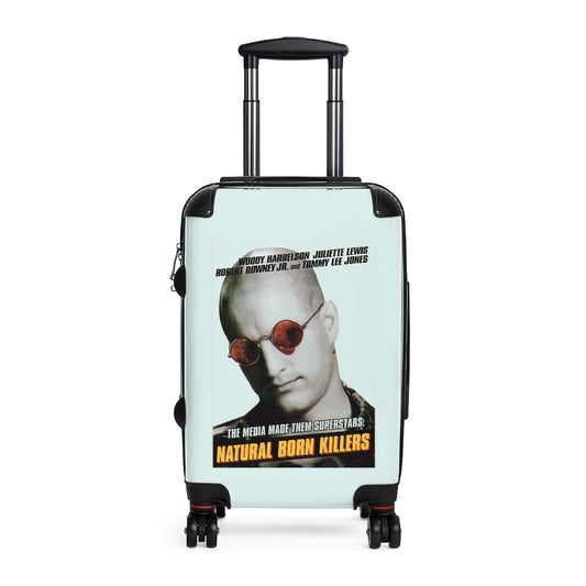 Getrott Natural Born Killers Movie Poster Collection Cabin Suitcase Extended Storage Adjustable Telescopic Handle Double wheeled Polycarbonate Hard-shell Built-in Lock-Bags-Geotrott