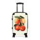 Getrott Peach Varieties Farm Collection Cabin Suitcase Inner Pockets Extended Storage Adjustable Telescopic Handle Inner Pockets Double wheeled Polycarbonate Hard-shell Built-in Lock