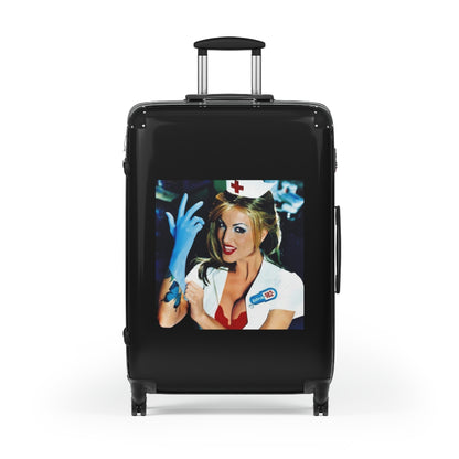 Getrott Blink182 Enema of the State 1999 Black Cabin Suitcase Extended Storage Adjustable Telescopic Handle Double wheeled Polycarbonate Hard-shell Built-in Lock-Bags-Geotrott