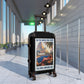 Getrott Fly South Sea Isles via PanAmerican Airlines World Classic Poster Black Cabin Suitcase Inner Pockets Extended Storage Adjustable Telescopic Handle Inner Pockets Double wheeled Polycarbonate Hard-shell Built-in Lock