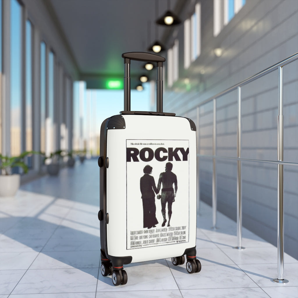 Getrott Rocky 1 Movie Poster Collection Cabin Suitcase Inner Pockets Extended Storage Adjustable Telescopic Handle Inner Pockets Double wheeled Polycarbonate Hard-shell Built-in Lock