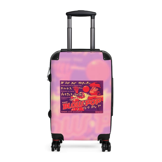Getrott BlowPop Astors Nightclub DjHiro Master Key JustiseX Club Flyer Pink Cabin Suitcase Extended Storage Adjustable Telescopic Handle Double wheeled Polycarbonate Hard-shell Built-in Lock-Bags-Geotrott