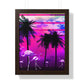 Getrott Pink Beach Flamingo Sunset Framed Paper Posters LexJet Premium 200 gsm paper