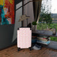 Getrott Old Sail Ships Pink Pattern White Cabin Luggage Inner Pockets Extended Storage Adjustable Telescopic Handle Inner Pockets Double wheeled Polycarbonate Hard-shell Built-in Lock