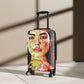 Getrott Eddy Bogaert Graffiti Art Mexican Indian Girl Face Cabin Suitcase Inner Pockets Extended Storage Adjustable Telescopic Handle Inner Pockets Double wheeled Polycarbonate Hard-shell Built-in Lock