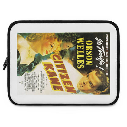 Getrott Citizen Kane Movie Poster White Laptop Sleeve-Laptop Sleeve-Geotrott