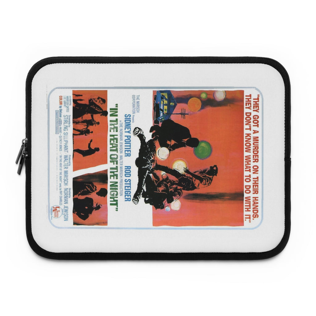 Getrott In the Heat of The Night Movie Poster Laptop Sleeve-Laptop Sleeve-Geotrott