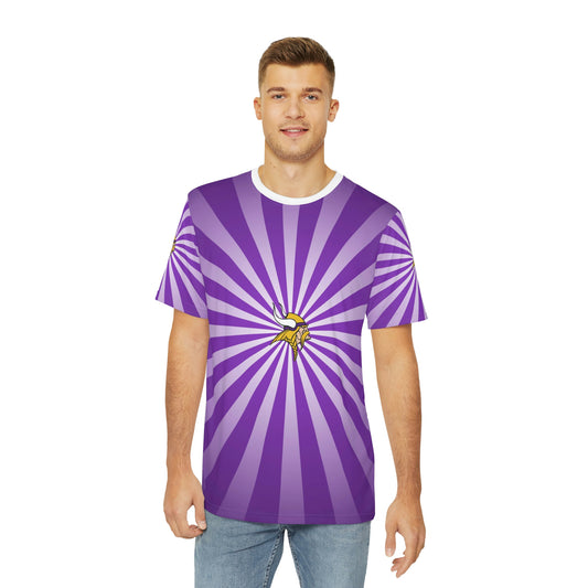 Geotrott NFL Minnesota Vikings Men's Polyester All Over Print Tee T-Shirt-All Over Prints-Geotrott