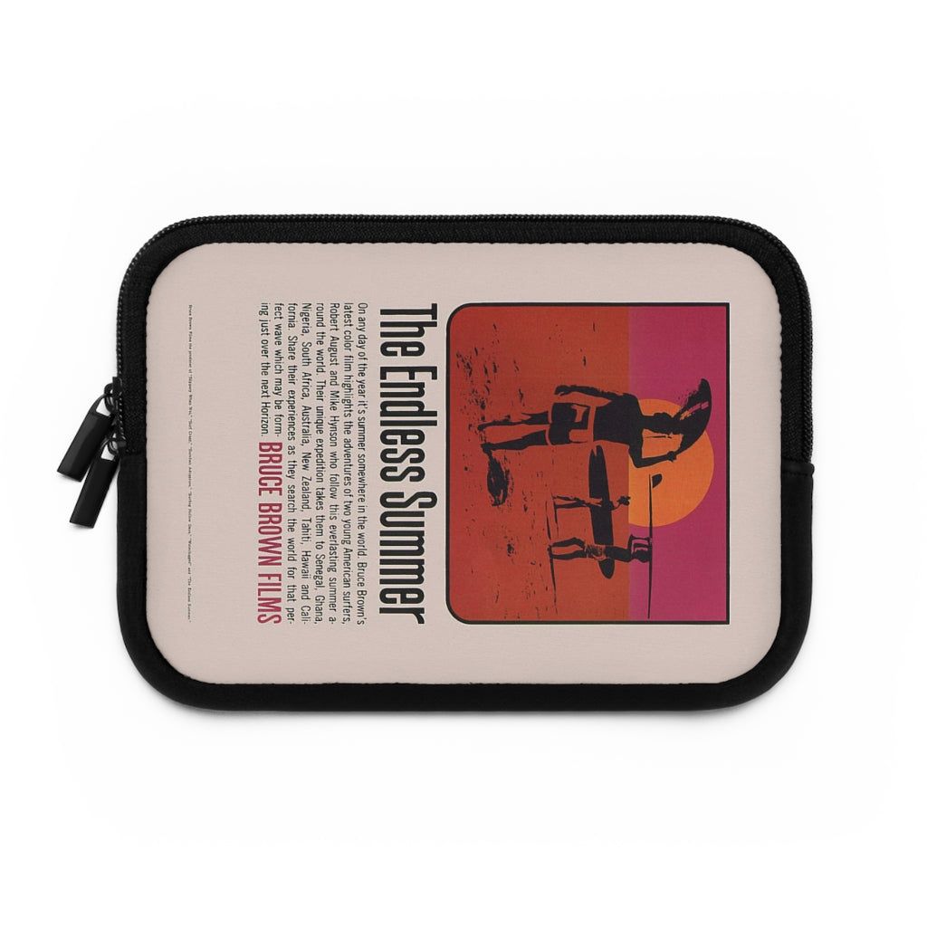 Getrott The Endless Summer Movie Poster Red Laptop Sleeve