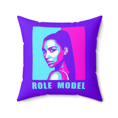 Geotrott Kim K Role Model Motivational Pink Purple Spun Polyester Square Pillow-Home Decor-Geotrott