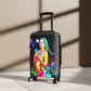Getrott Night Goddess Super Model Graffiti Art Cabin Suitcase Inner Pockets Extended Storage Adjustable Telescopic Handle Inner Pockets Double wheeled Polycarbonate Hard-shell Built-in Lock