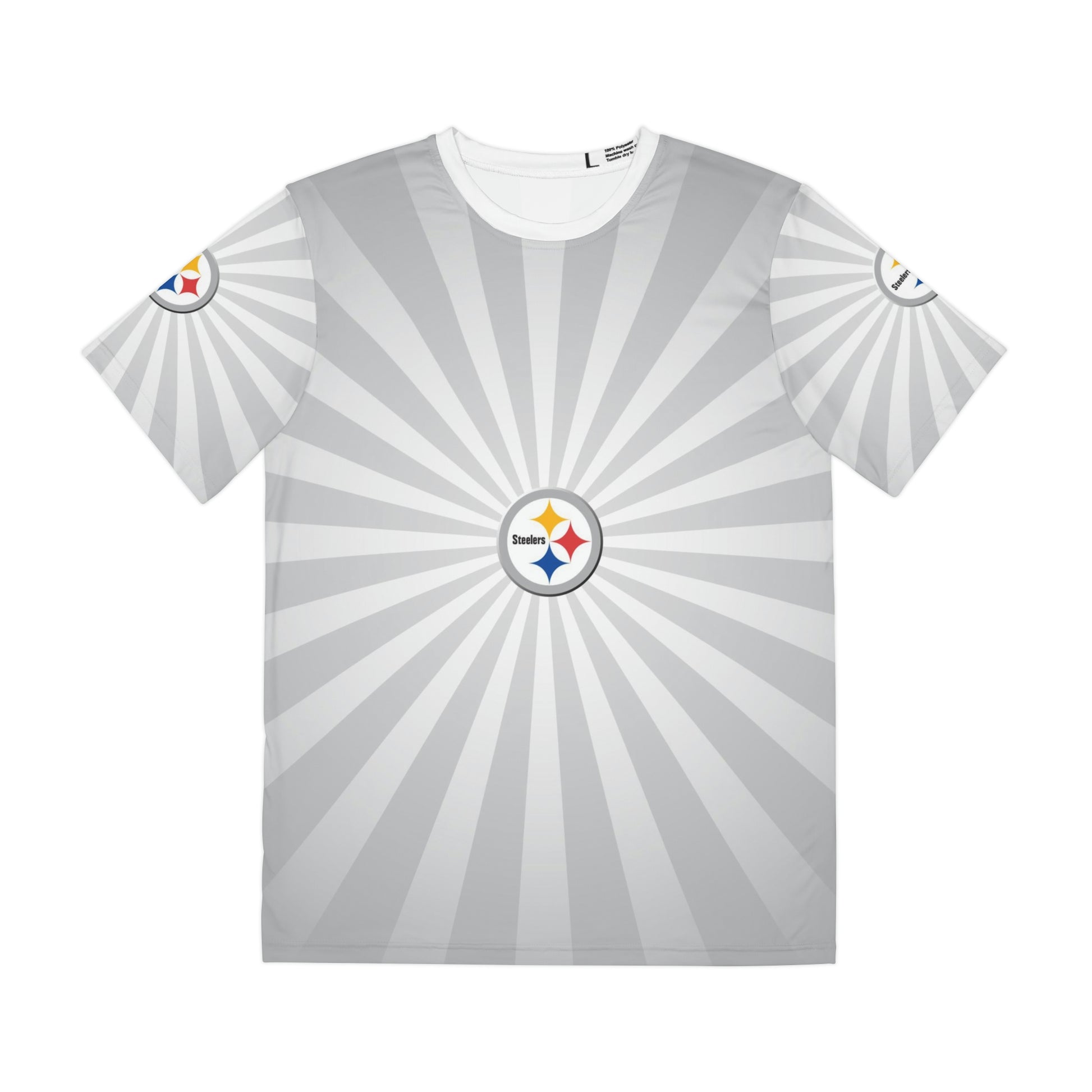 Geotrott NFL Pittsburgh Steelers Men's Polyester All Over Print Tee T-Shirt-All Over Prints-Geotrott