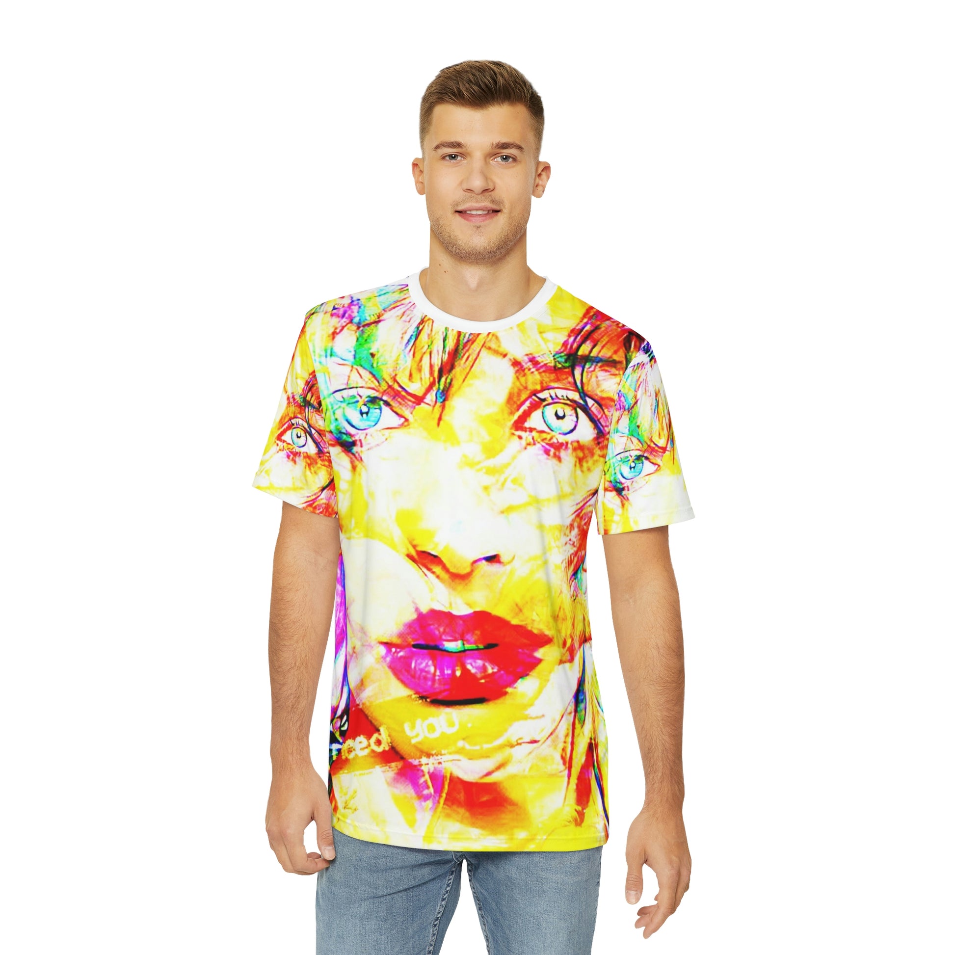 Copy of Copy of Copy of Copy of Copy of Copy of Copy of Copy of Copy of Copy of Eddy Bogaert Graffiti Bieber Statue of Liberty Art Men's Polyester Tee (AOP)-All Over Prints-Geotrott