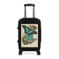 Getrott Butterflies Macrolepidopteran Rhopalocera Lepidoptera Turquoise Colors Cabin Suitcase Rolling Luggage Inner Pockets Extended Storage Adjustable Telescopic Handle Inner Pockets Double wheeled Polycarbonate Hard-shell Built-in Lock