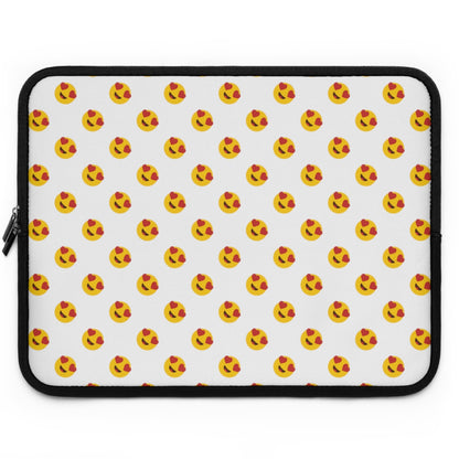 Getrott Emoji Smilling Face with Heart Eyes Laptop Sleeve-Laptop Sleeve-Geotrott